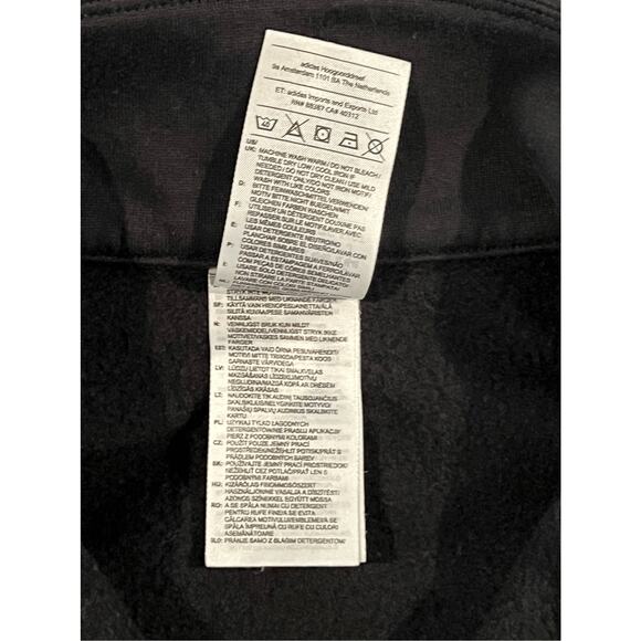 Adidas Essential Loose Fit Cropped Top Logo Black X LARGE Activewear Pullover - Picture 8 of 10